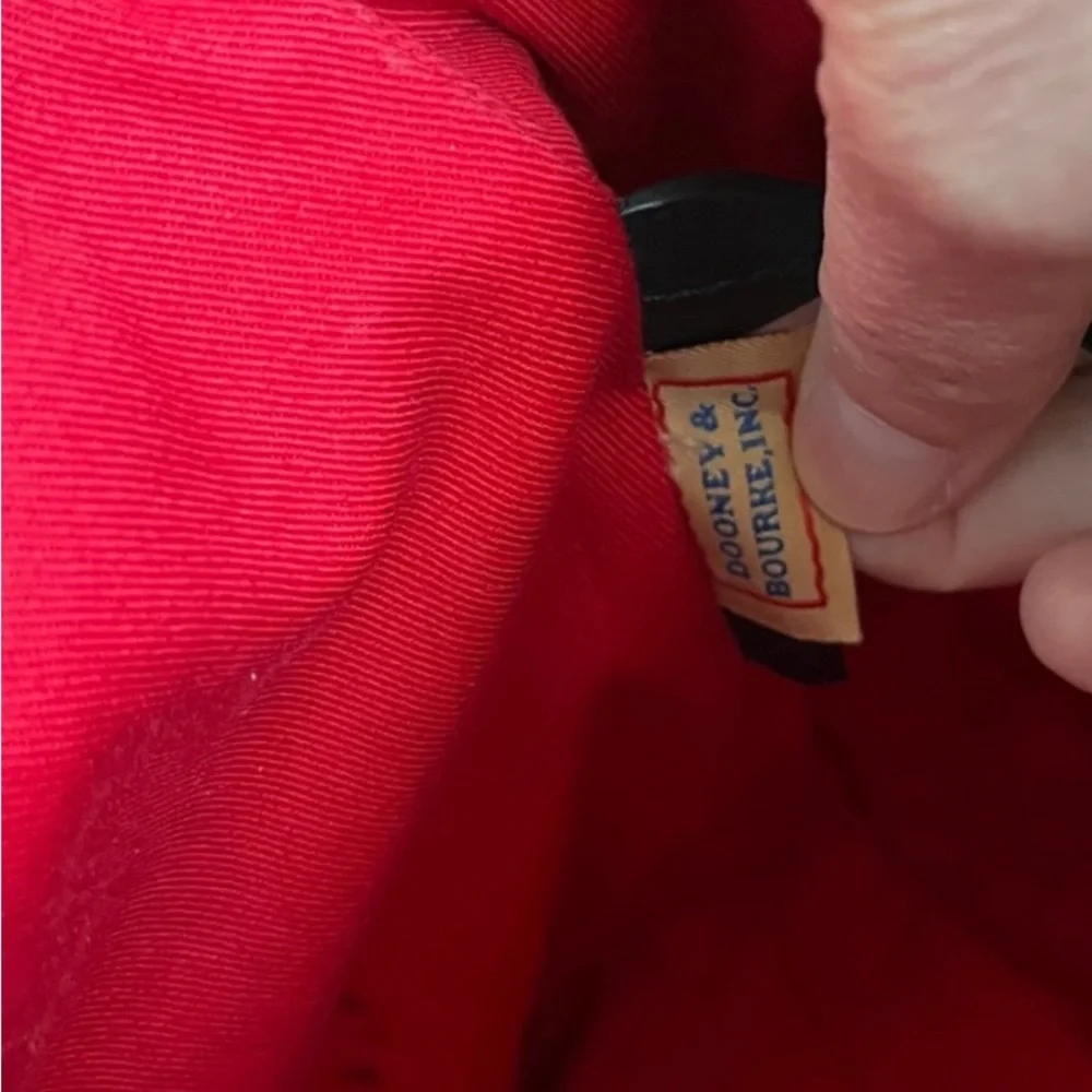 Dooney & Bourke Black and Cream Logo Tote - Picture 5 of 15